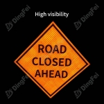 Roll Up Sign & Stand - Road Work Ahead Zone Reflective Roll Up Traffic Sign